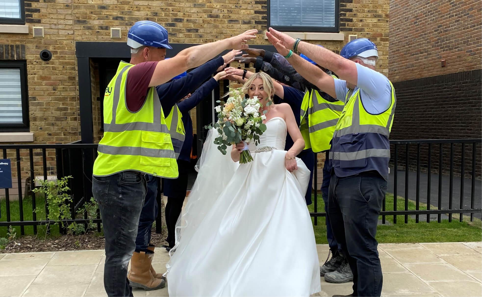 Jodie's guard of honour